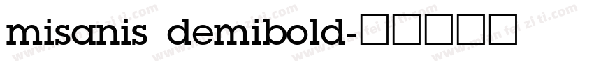 misanis demibold字体转换